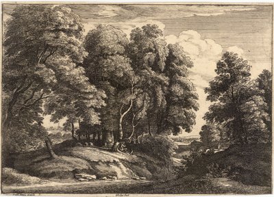 El pastor en el bosque de Wenceslaus Hollar